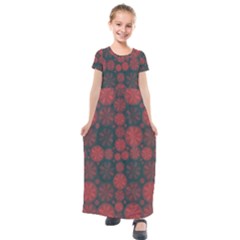 Zappwaits California Kids  Short Sleeve Maxi Dress by zappwaits