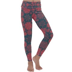 Zappwaits California Kids  Lightweight Velour Classic Yoga Leggings by zappwaits