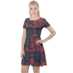 Zappwaits California Cap Sleeve Velour Dress  by zappwaits