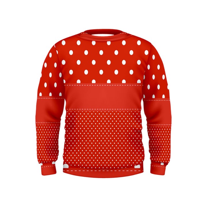 Polka Dots Two Times Kids  Sweatshirt