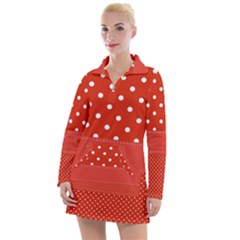 Polka Dots Two Times Women s Long Sleeve Casual Dress by impacteesstreetwearten