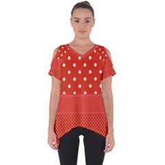 Polka Dots Two Times Cut Out Side Drop Tee by impacteesstreetwearten