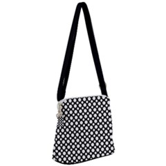 Dot Dots Dotted 2 Black Black Zipper Messenger Bag by impacteesstreetwearten