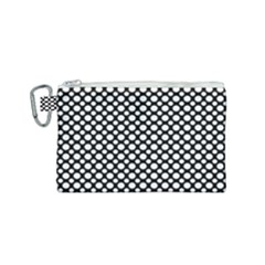 Dot Dots Dotted 2 Black Black Canvas Cosmetic Bag (small) by impacteesstreetwearten