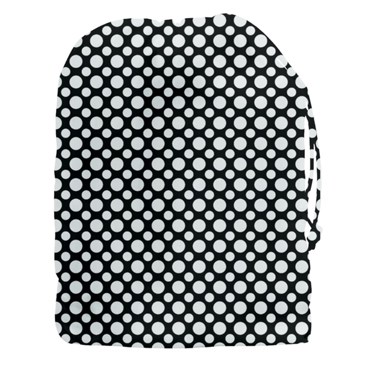 Dot Dots Dotted 2 Black Black Drawstring Pouch (XXXL)