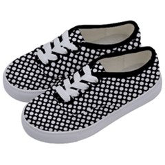 Dot Dots Dotted 2 Black Black Kids  Classic Low Top Sneakers by impacteesstreetwearten