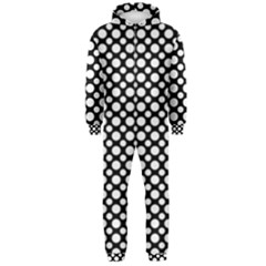 Dot Dots Dotted 2 Black Black Hooded Jumpsuit (men)  by impacteesstreetwearten