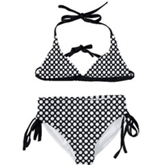 Dot Dots Dotted 2 Black Black Kids  Classic Bikini Set by impacteesstreetwearten