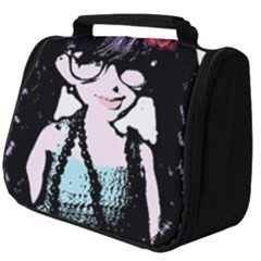 Girl With Flower Full Print Travel Pouch (Big)