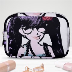 Girl With Flower Make Up Pouch (Small)