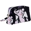 Girl With Flower Wristlet Pouch Bag (Large) View1