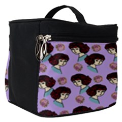 Redhead Girl Pattern Lilac Make Up Travel Bag (small) by snowwhitegirl