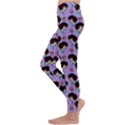 Redhead Girl Pattern Lilac Kids  Lightweight Velour Leggings View2