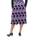 Redhead Girl Pattern Lilac Classic Velour Midi Skirt  View2