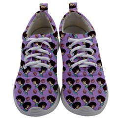 Redhead Girl Pattern Lilac Mens Athletic Shoes