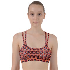 Girl Flower Pattern Apricot Line Them Up Sports Bra by snowwhitegirl