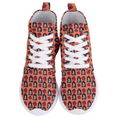 Girl Flower Pattern Apricot Women s Lightweight High Top Sneakers by snowwhitegirl