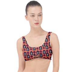 Girl Flower Pattern Apricot The Little Details Bikini Top