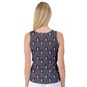 Girl Flower Pattern Grey Women s Basketball Tank Top View2