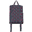 Girl Flower Pattern Grey Buckle Everyday Backpack View3