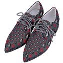 Girl Flower Pattern Grey Women s Pointed Oxford Shoes View2