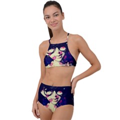 Retro Girl High Waist Tankini Set by snowwhitegirl