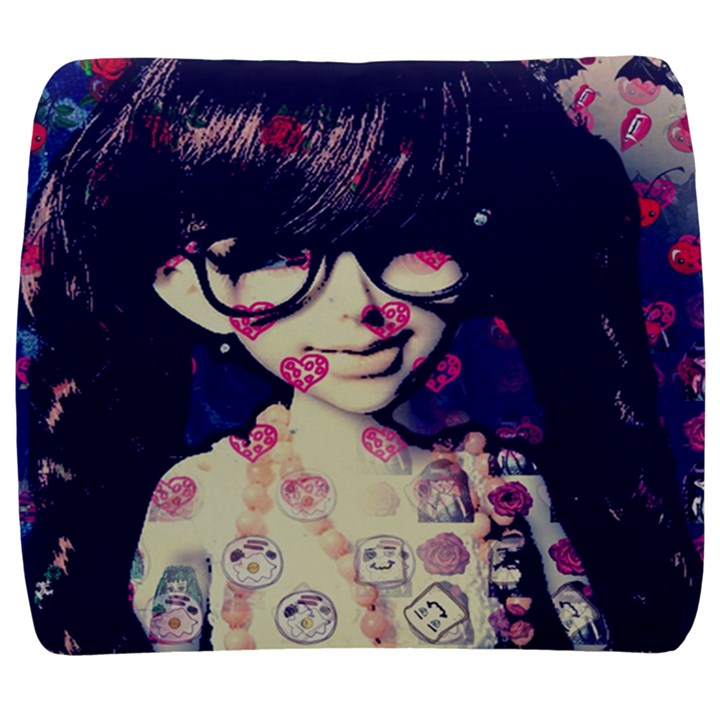 Retro Girl Back Support Cushion