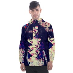 Retro Girl Men s Front Pocket Pullover Windbreaker by snowwhitegirl