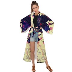 Retro Girl Maxi Kimono