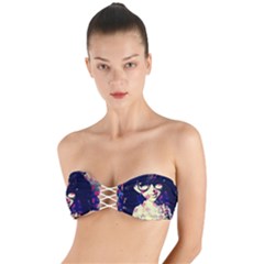 Retro Girl Twist Bandeau Bikini Top