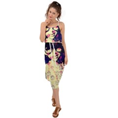 Retro Girl Waist Tie Cover Up Chiffon Dress