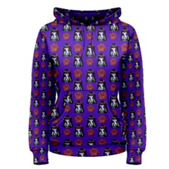 Girl Flower Pattern Royal Blue Women s Pullover Hoodie by snowwhitegirl