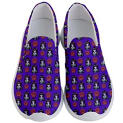 Girl Flower Pattern Royal Blue Men s Lightweight Slip Ons by snowwhitegirl