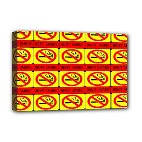 Dont Smoke Deluxe Canvas 18  X 12  (stretched) by ArtworkByPatrick