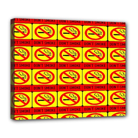 Dont Smoke Deluxe Canvas 24  X 20  (stretched) by ArtworkByPatrick