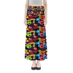 Mathematics Full Length Maxi Skirt