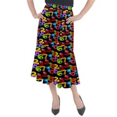 Mathematics Midi Mermaid Skirt