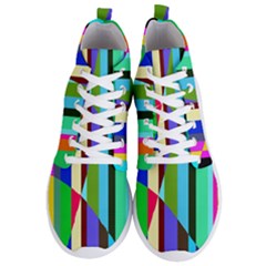 Stripes Interrupted Men s Lightweight High Top Sneakers by bloomingvinedesign