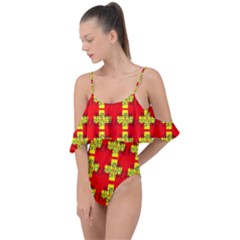 Think Positive Drape Piece Swimsuit