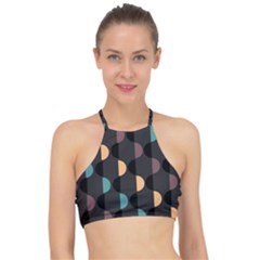 Abstract Background Modern Design Racer Front Bikini Top