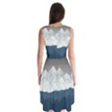 Snow Mountains Sea Sun Landscape Sleeveless Chiffon Dress   View2