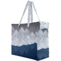 Snow Mountains Sea Sun Landscape Canvas Travel Bag View2