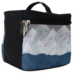 Snow Mountains Sea Sun Landscape Make Up Travel Bag (big) by Wegoenart