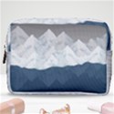 Snow Mountains Sea Sun Landscape Make Up Pouch (Medium) View1