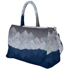 Snow Mountains Sea Sun Landscape Duffel Travel Bag by Wegoenart