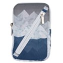 Snow Mountains Sea Sun Landscape Belt Pouch Bag (Large) View1