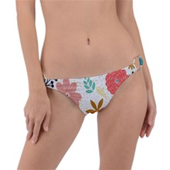 Design Nature Color Modern Ring Detail Bikini Bottom