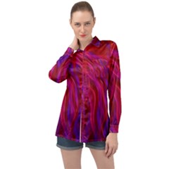 Background Texture Pattern Long Sleeve Satin Shirt