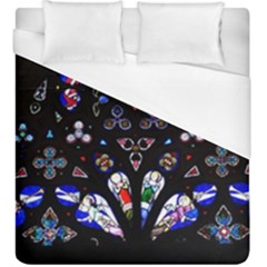 Barcelona Cathedral Spain Stained Glass Duvet Cover (king Size) by Wegoenart