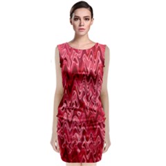 Background Abstract Surface Red Classic Sleeveless Midi Dress by Wegoenart